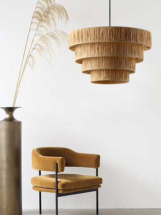 Thyra Suspension Paille Traditionnelle Rétro