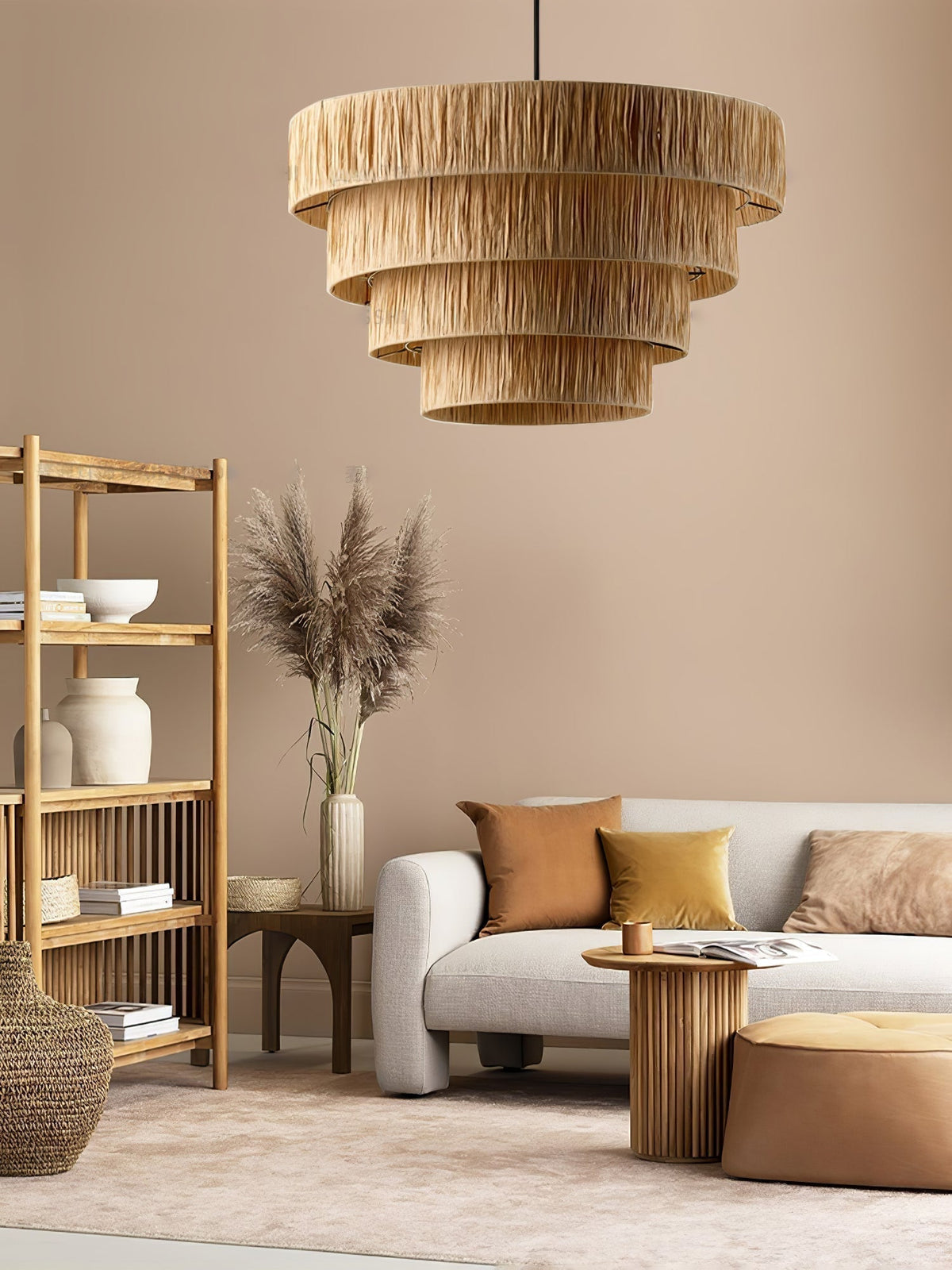 Thyra Suspension Paille Traditionnelle Rétro