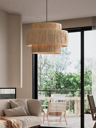 Thyra Suspension Paille Traditionnelle Rétro