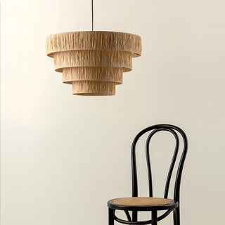 Thyra Suspension Paille Traditionnelle Rétro