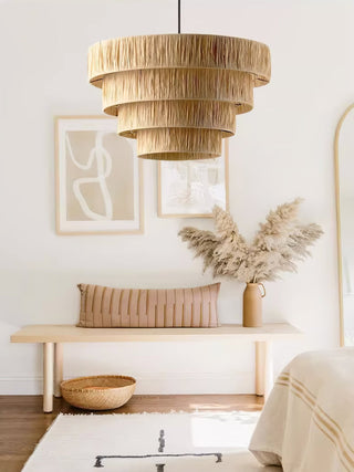 Thyra Suspension Paille Traditionnelle Rétro