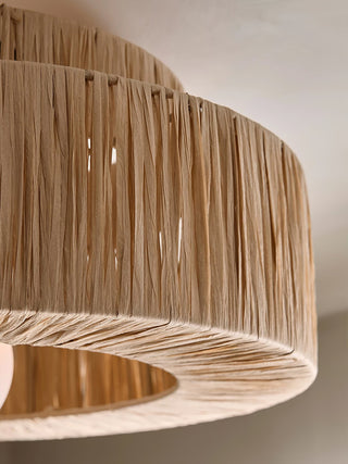 Thyra Suspension Paille Traditionnelle Rétro