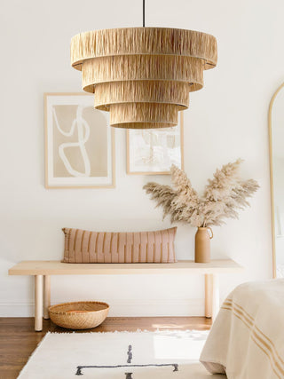 Thyra Suspension Paille Traditionnelle Rétro
