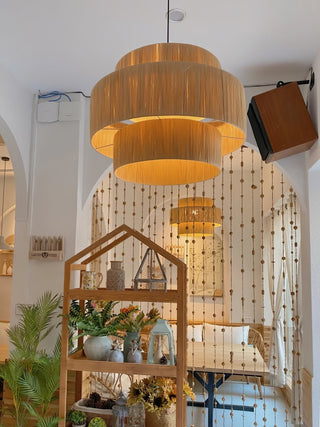 Thyra Suspension Paille Traditionnelle Rétro
