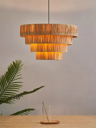 Thyra Suspension Paille Traditionnelle Rétro