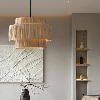 Thyra Suspension Paille Traditionnelle Rétro
