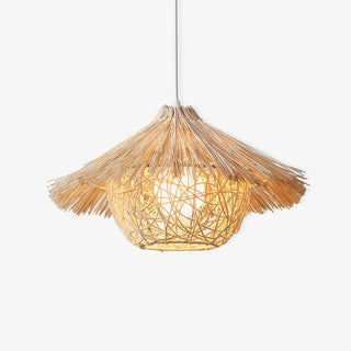Catala Suspension en Rattan Chapeau de Paille