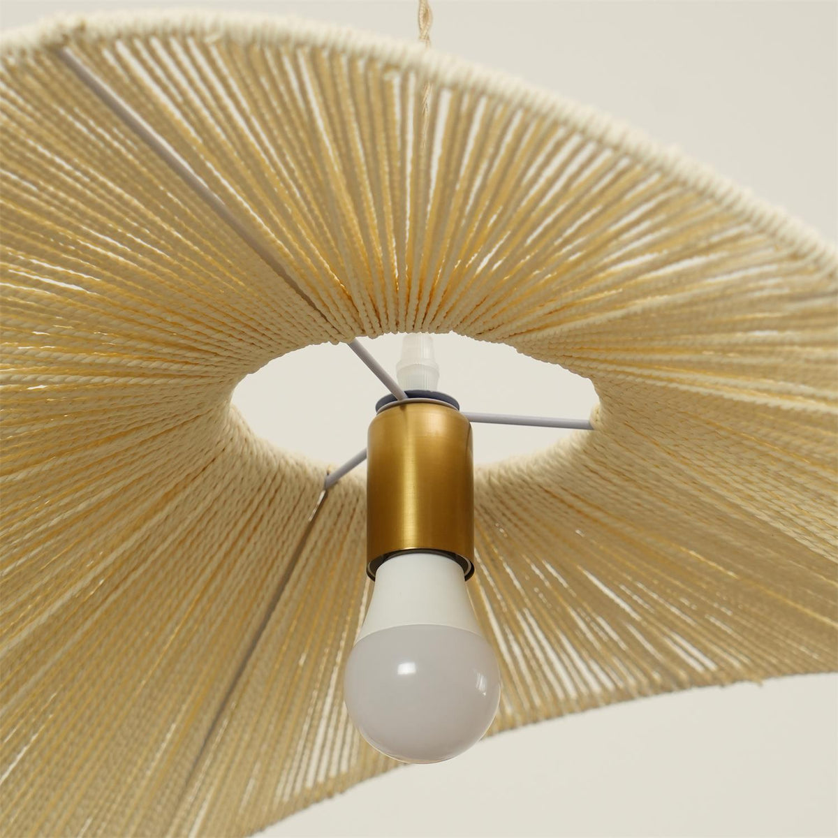 Solara Handwoven Natural Rattan Pendant Light-Neutral Decor