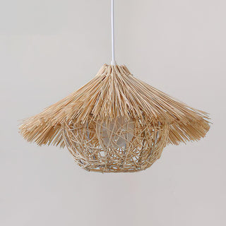 Catala Suspension en Rattan Chapeau de Paille