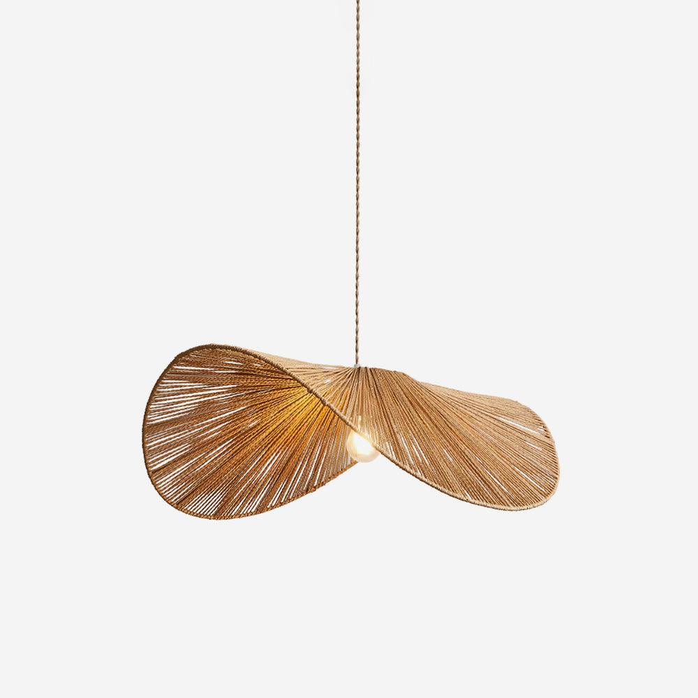 Solara Handwoven Natural Rattan Pendant Light-Neutral Decor
