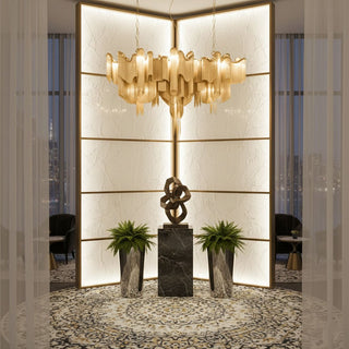 Stream Chain Chandelier-Neutral Decor