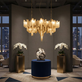 Stream Chain Chandelier-Neutral Decor