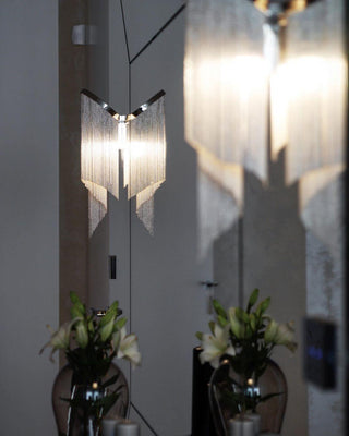 Lustra Suspension Lampe Chaîne en Nickel Coulant