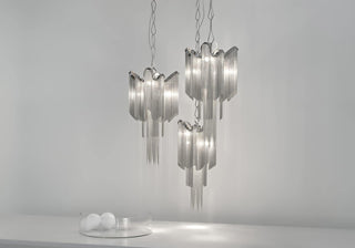 Lustra Suspension Lampe Chaîne en Nickel Coulant