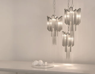Lustra Suspension Lampe Chaîne en Nickel Coulant
