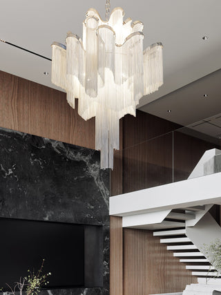 Lustra Suspension Lampe Chaîne en Nickel Coulant