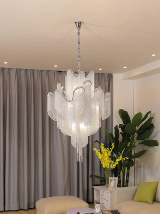 Stream Chain Chandelier-Neutral Decor
