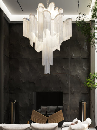 Stream Chain Chandelier-Neutral Decor