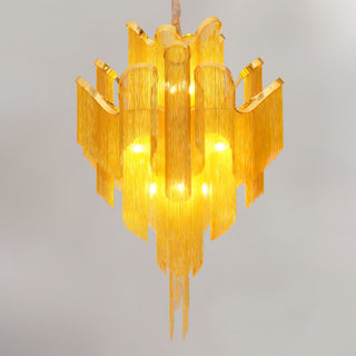 Lustra Suspension Lampe Chaîne en Nickel Coulant