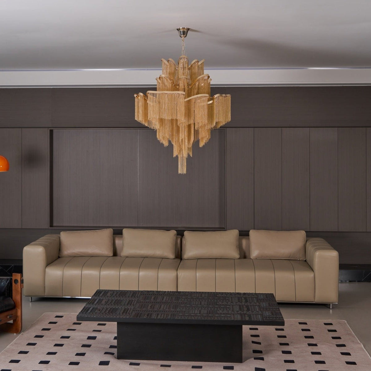 Stream Chain Chandelier-Neutral Decor