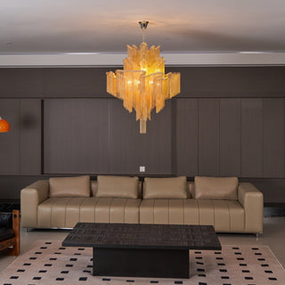 Lustra Suspension Lampe Chaîne en Nickel Coulant