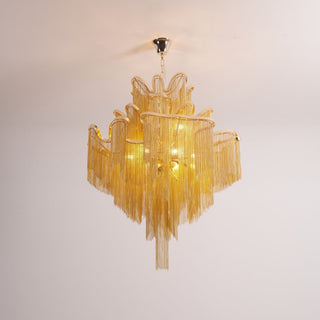 Lustra Suspension Lampe Chaîne en Nickel Coulant