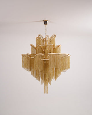 Lustra Suspension Lampe Chaîne en Nickel Coulant