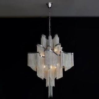 Stream Chain Chandelier-Neutral Decor
