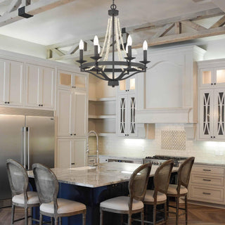 Isoren Ancien Industriel Bois Métal Lustre