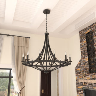 Isoren Ancien Industriel Bois Métal Lustre