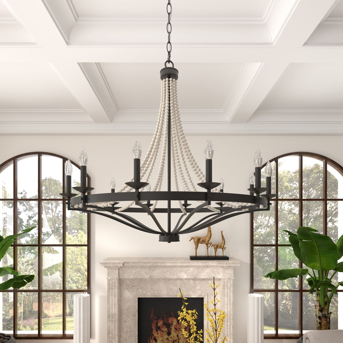 Isoren Ancien Industriel Bois Métal Lustre