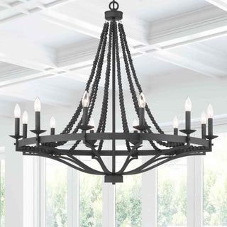 Isoren Ancien Industriel Bois Métal Lustre