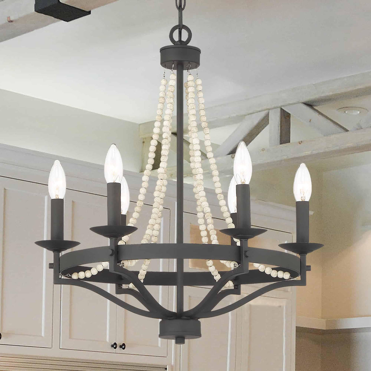 Isoren Ancien Industriel Bois Métal Lustre