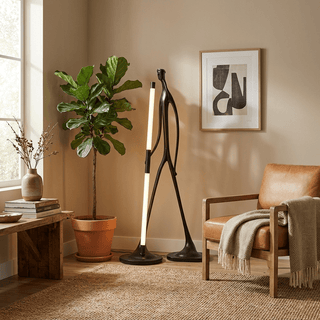 Stride Figure Floor Lamp-Neutral Decor