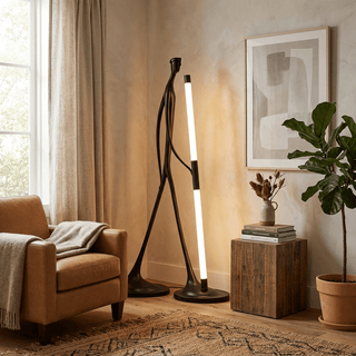 Stride Figure Floor Lamp-Neutral Decor