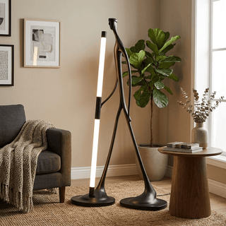 Stride Figure Floor Lamp-Neutral Decor