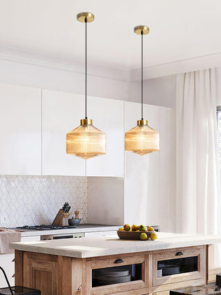 Velorarn Suspension Lampe Artistique en Verre