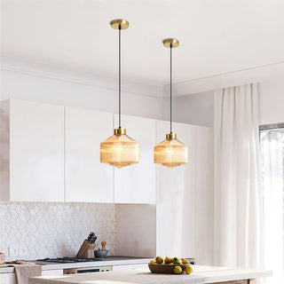 Velorarn Suspension Lampe Artistique en Verre
