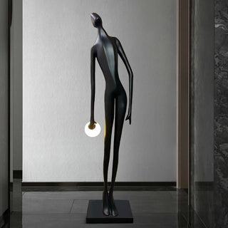 Zolirion Abstract Noir Lampadaire