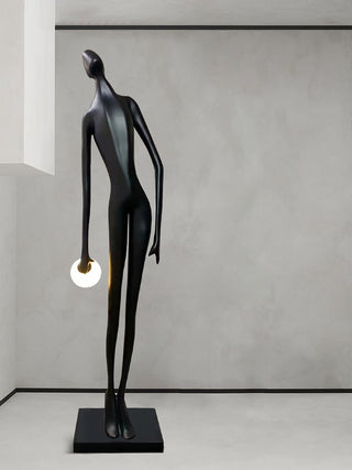 Zolirion Abstract Noir Lampadaire