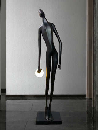 Zolirion Abstract Noir Lampadaire
