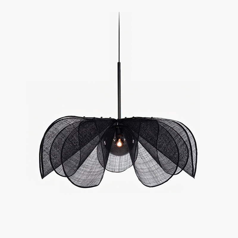 Comparison of the small, medium, and large sizes of the pendant lamp.