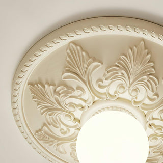 Aero Plafonnier Classique Globe en Résine et Verre-Luire