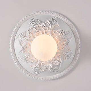 Aero Plafonnier Classique Globe en Résine et Verre-Luire