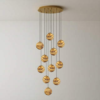 Sultana Alabaster Cluster Chandelier-Neutral Decor