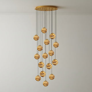 Sultana Alabaster Cluster Chandelier-Neutral Decor