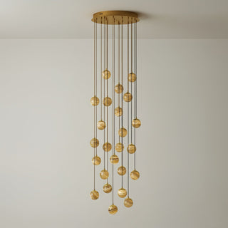 Sultana Alabaster Cluster Chandelier-Neutral Decor