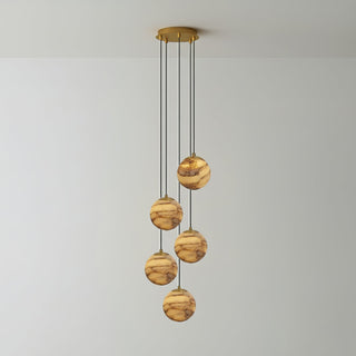 Sultana Alabaster Cluster Chandelier-Neutral Decor