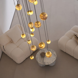 Sultana Alabaster Cluster Chandelier-Neutral Decor