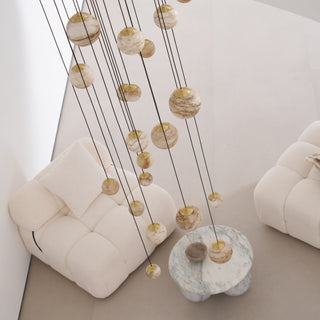 Sultana Alabaster Cluster Chandelier-Neutral Decor